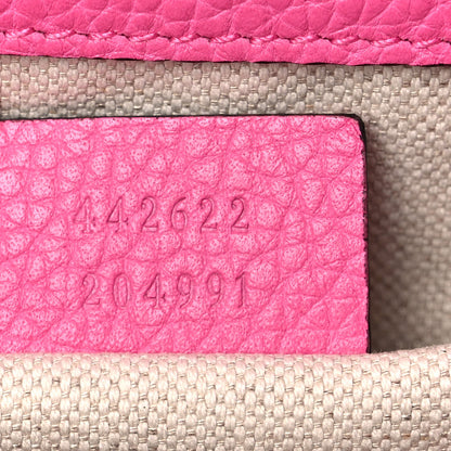 Gucci Cellarius Calfskin Mini GG Marmont Top Handle Bag Tropical Pink Flower 6 of 10