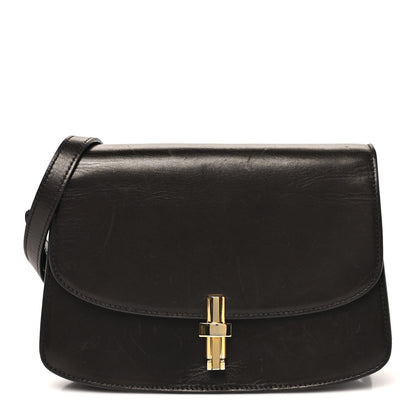 The Row Sleek Calfskin The Sofia 8.75 Crossbody Dark Brown 1 of 9