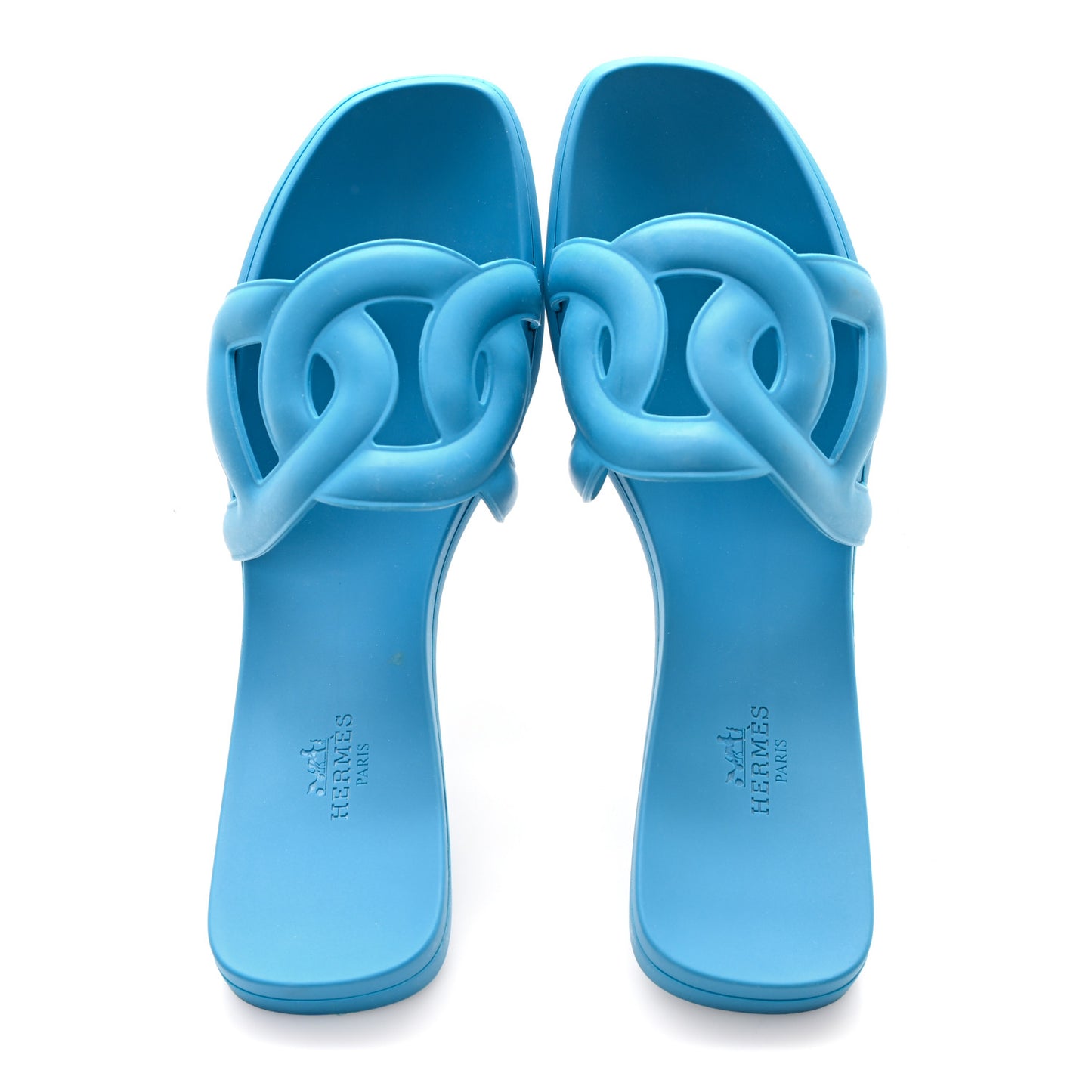 Rubber Aloha Sandals 38 Bleu Vif