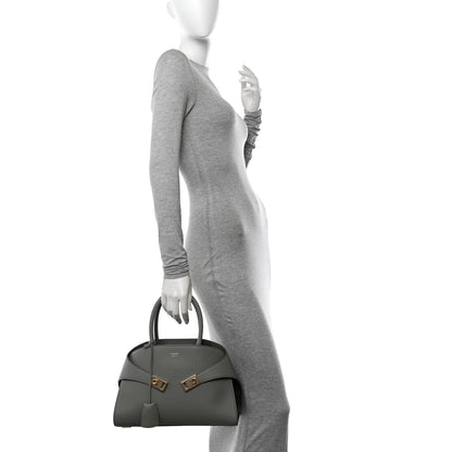 Salvatore Ferragamo Calfskin Small Hug Bag Ash Grey 2 of 10