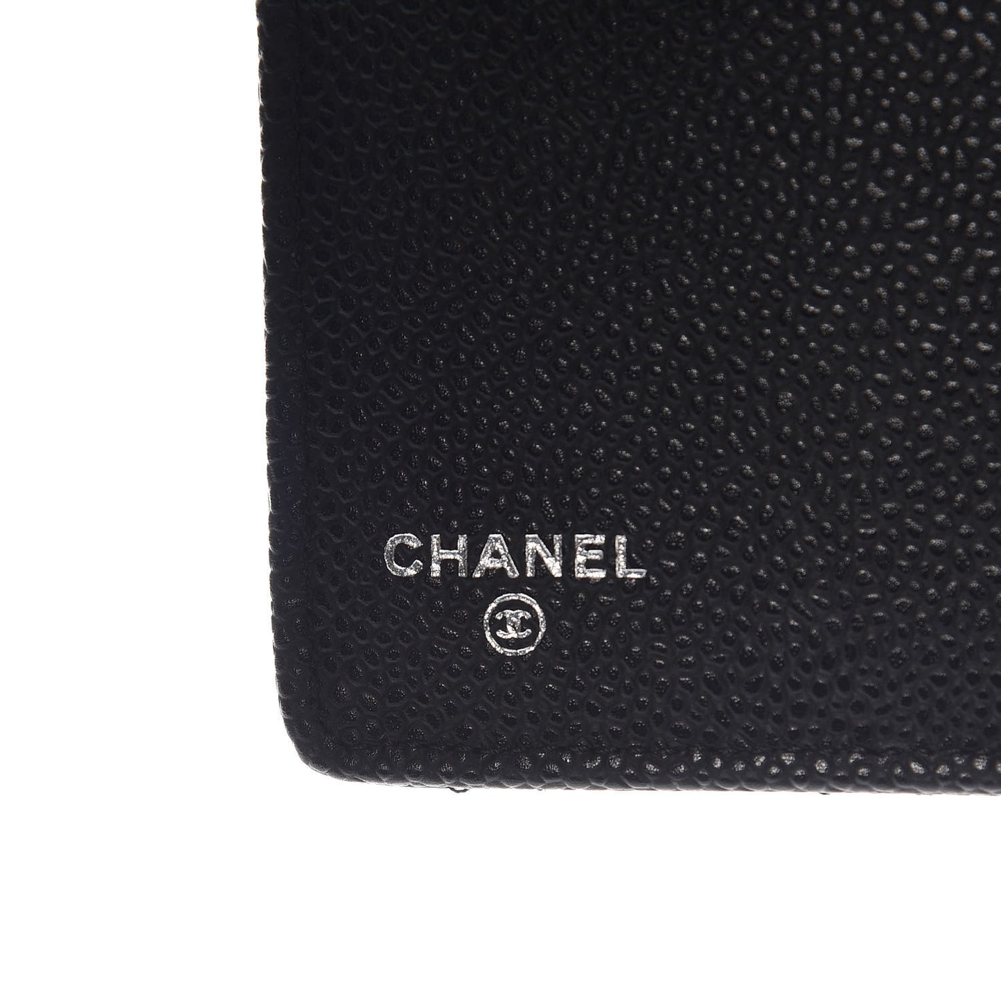 Caviar Quilted Large Agenda Cover Black
