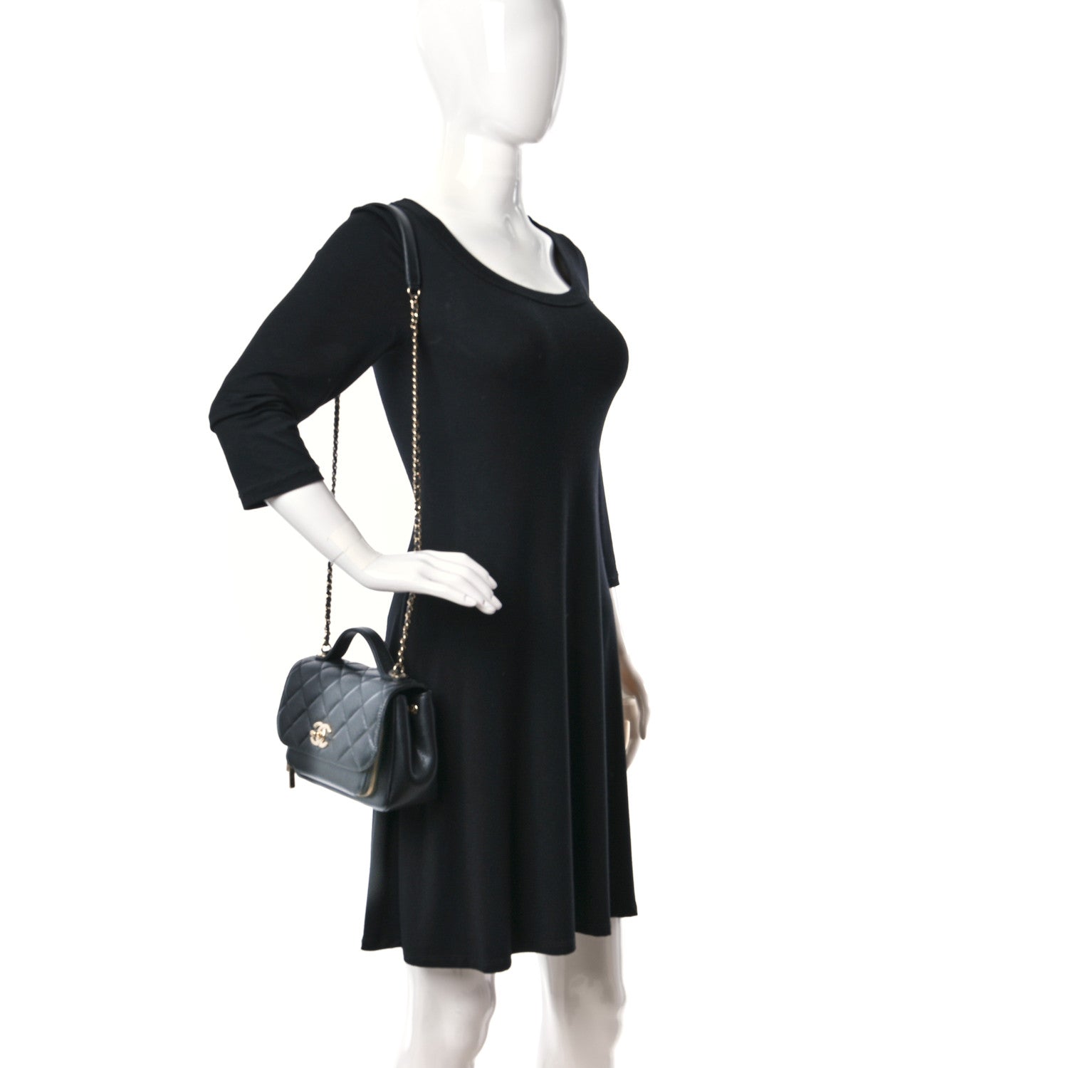 Chanel Caviar Quilted Small Business Affinity Flap Black 2 of 10