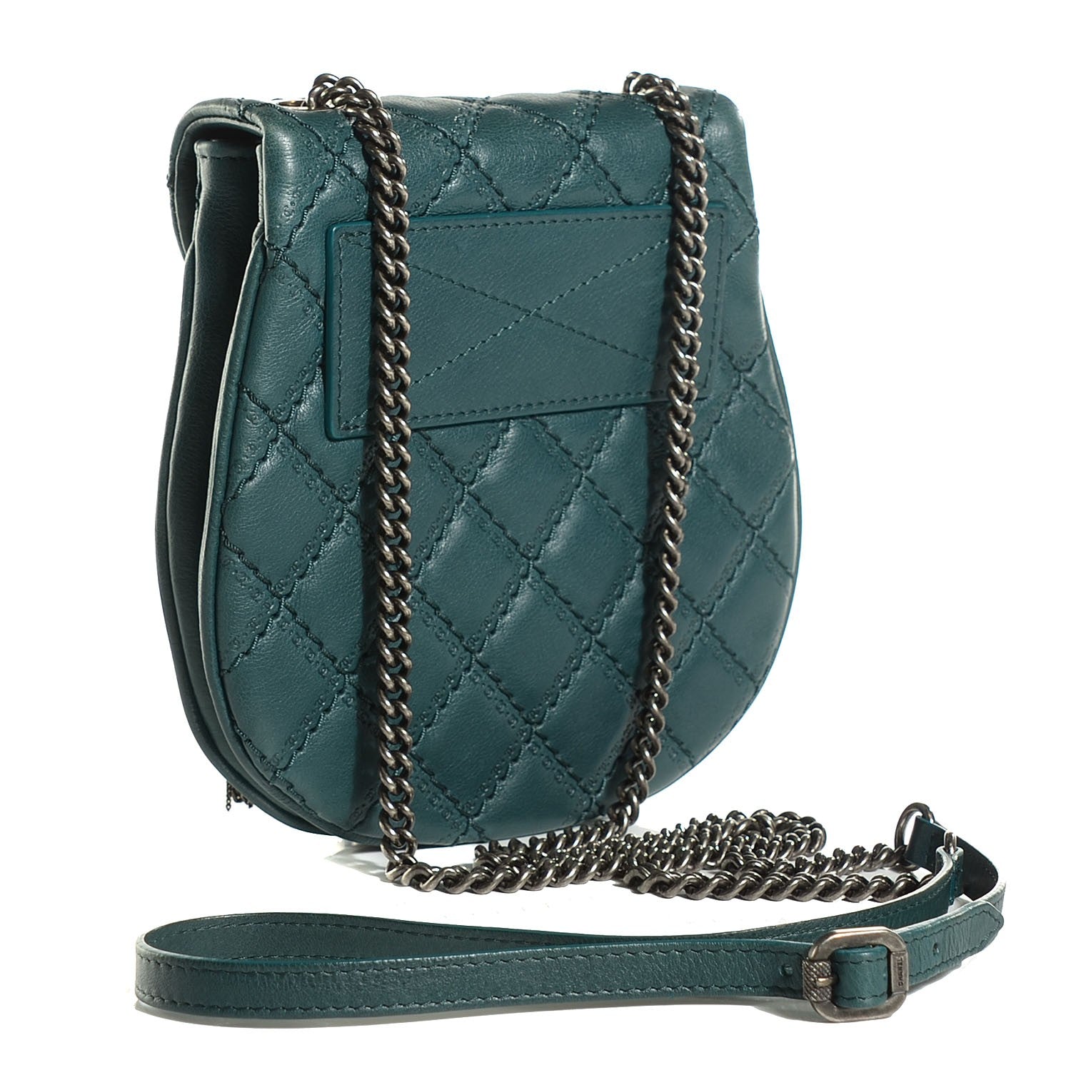 Chanel Calfskin Small Coco Sporran Tassel Flap Dark Green 3 of 9