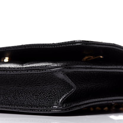 Chanel Caviar Quilted Wallet On Chain WOC Black 9 of 10