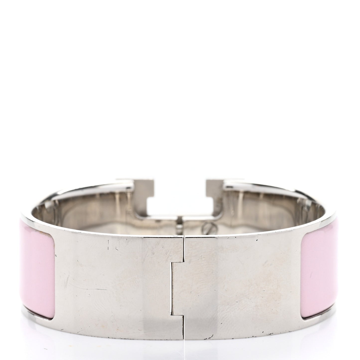Enamel Wide Clic Clac H Bracelet PM Rose Nymph