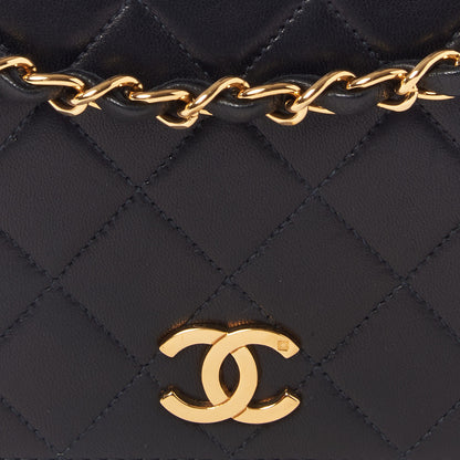Chanel Lambskin Quilted Small Single Flap Black 8 of 10