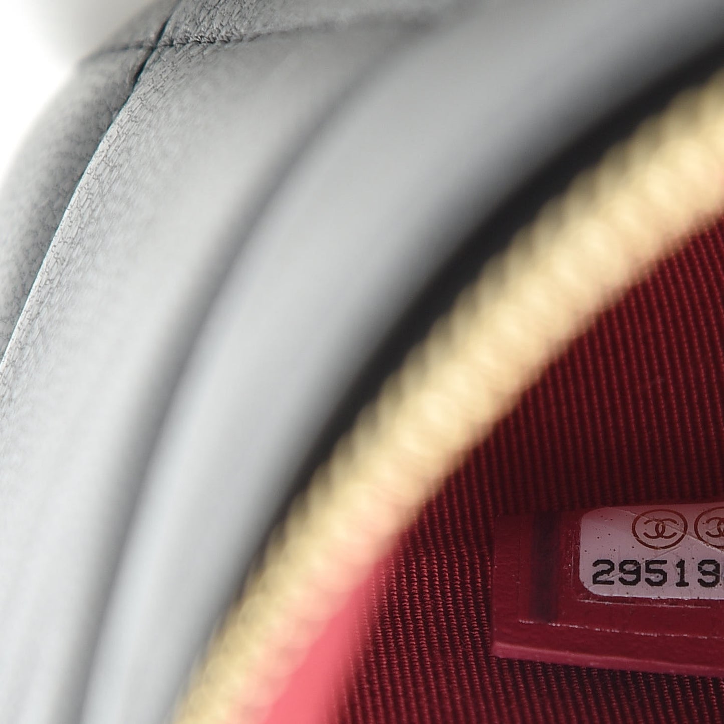 Goatskin Quilted 19 Cosmetic Case Black