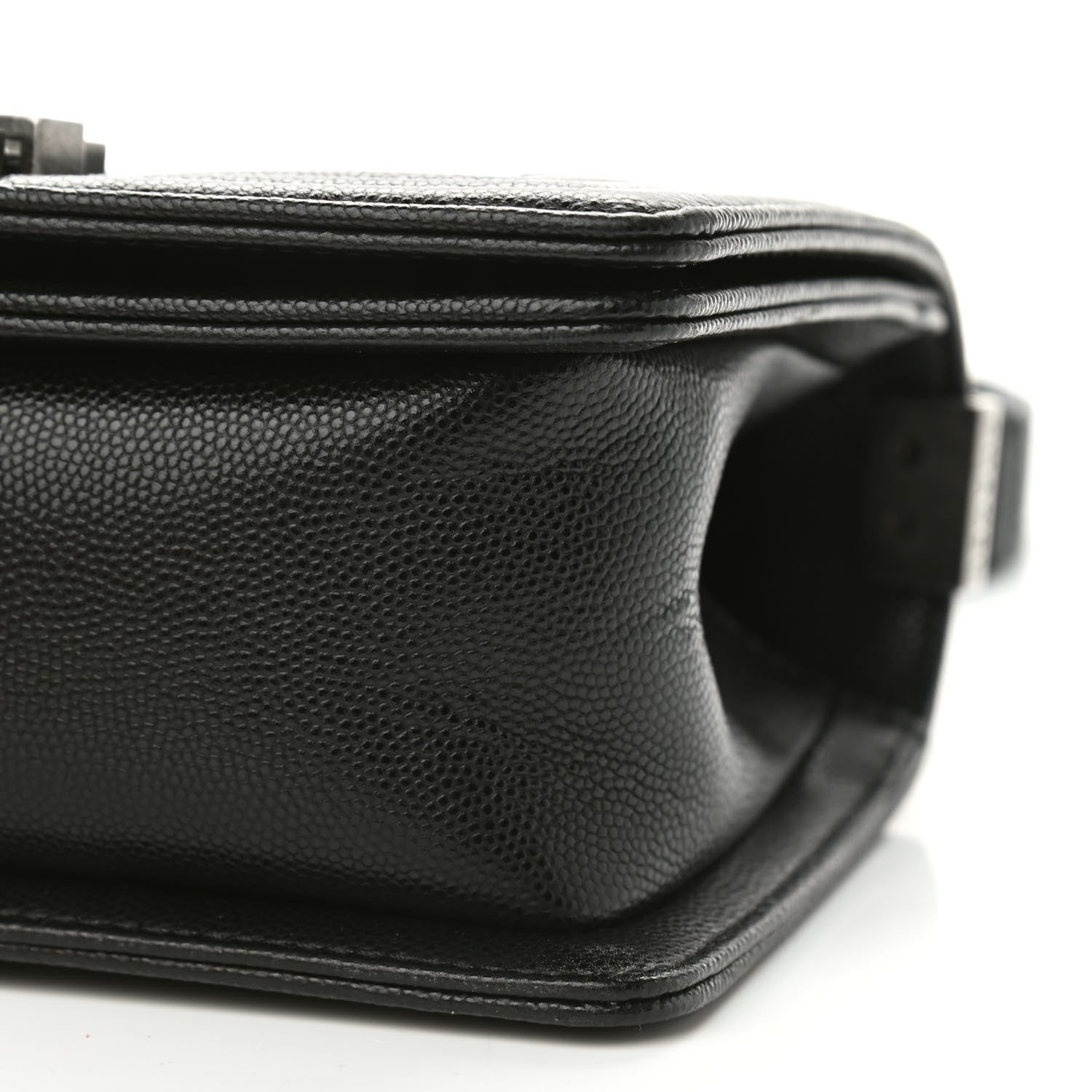 Chanel Caviar Chevron Quilted Small Boy Flap Black 9 of 9