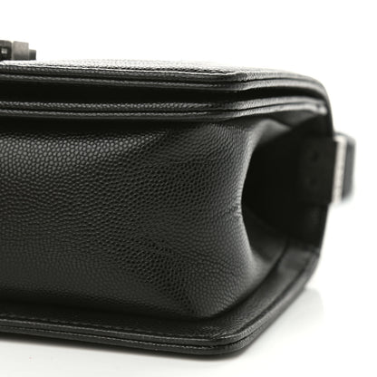 Chanel Caviar Chevron Quilted Small Boy Flap Black 9 of 9