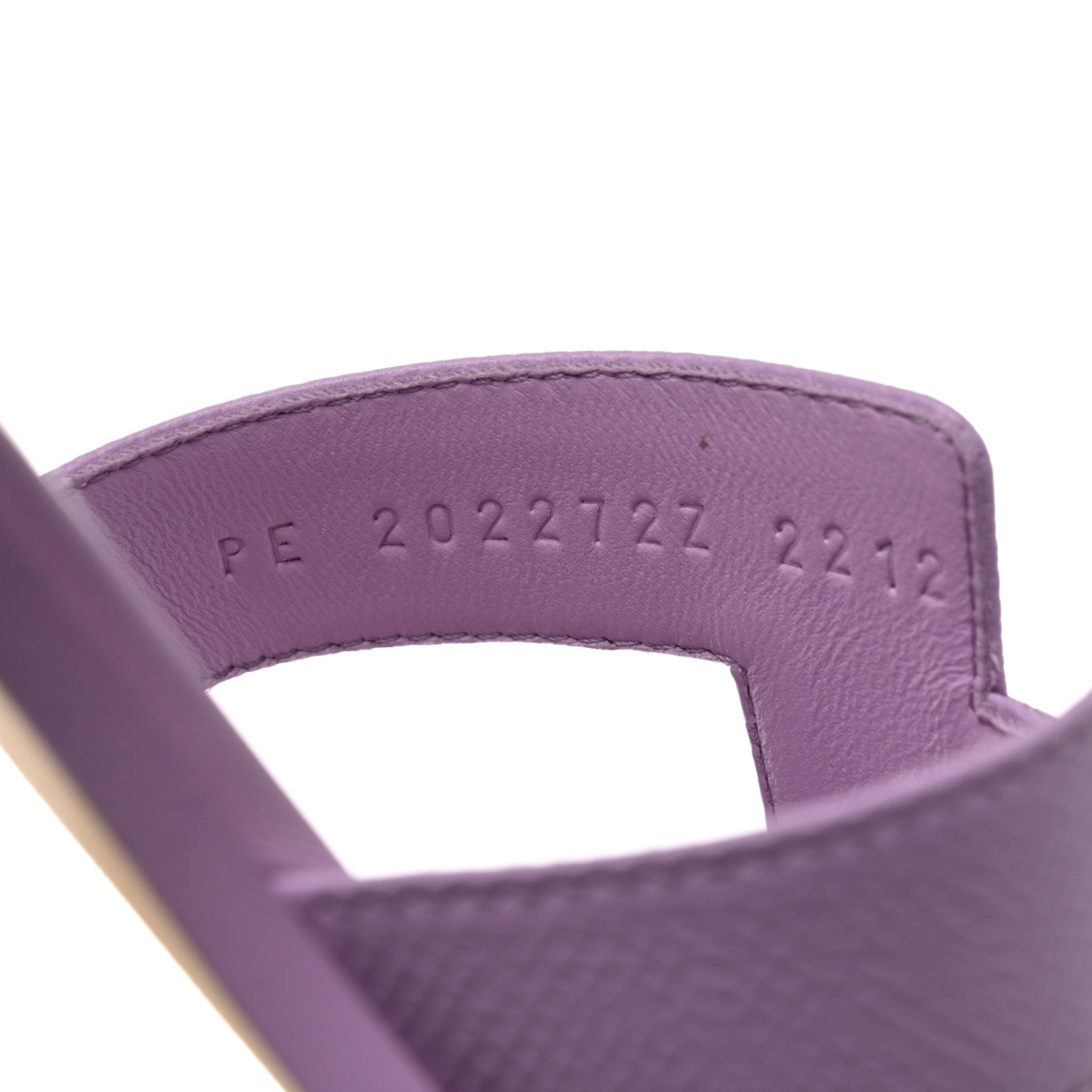 Hermes Epsom Oran Sandals 37.5 Violet Amethyste 6 of 8
