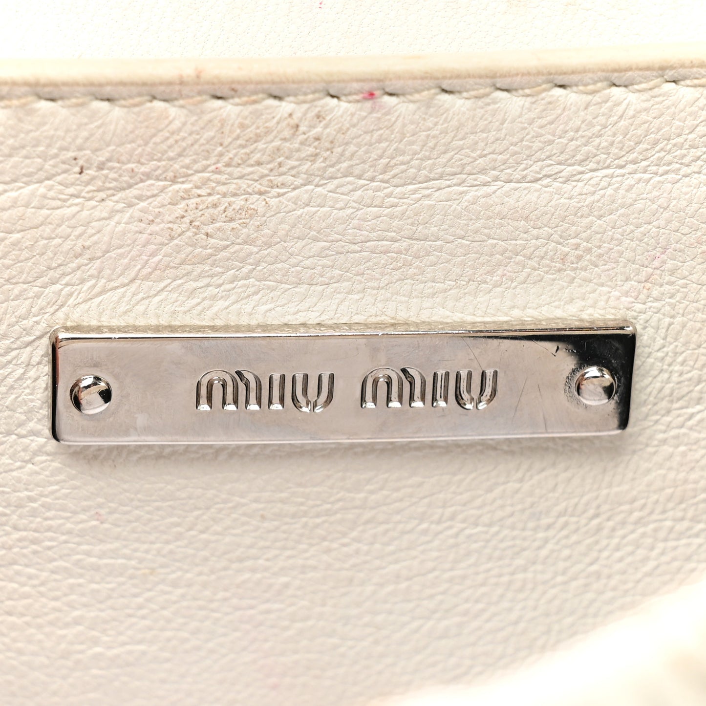 Nappa Matelasse Crystal Embellished Lady Shoulder Bag White