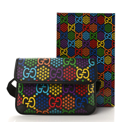 Gucci GG Supreme Monogram Psychedelic Slim Belt Bag Black 10 of 10