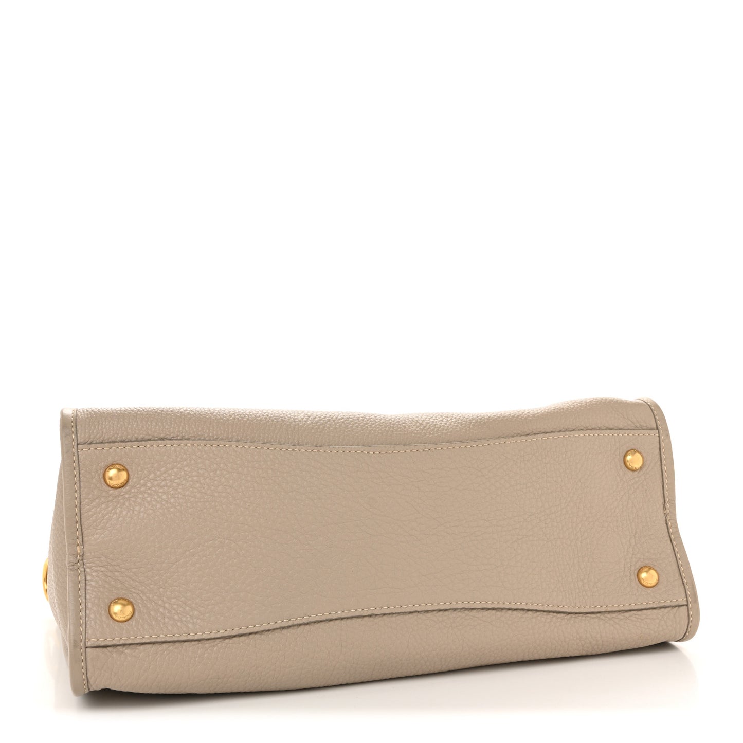 Vitello Daino Shopping Satchel Pomice