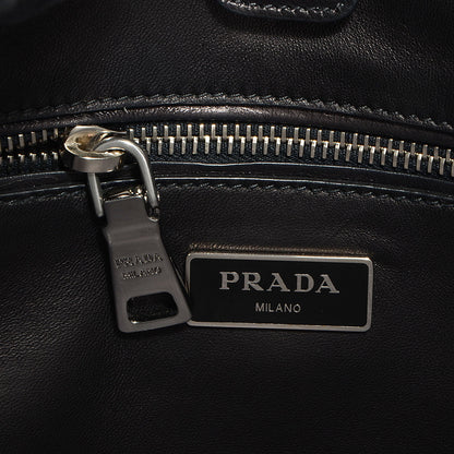 Prada Glace Calf Twin Pocket Tote Nero Black 7 of 13