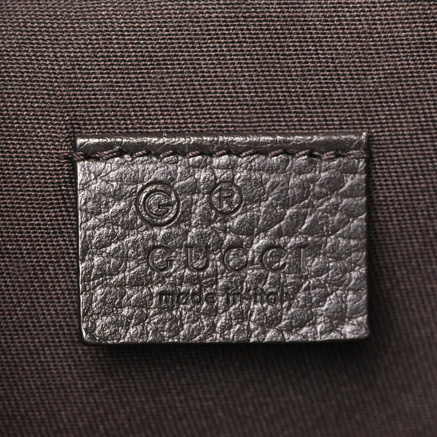 Monogram Dollar Calfskin O Drawstring Backpack Beige Ebony Testa di Moro Dark Chocolate