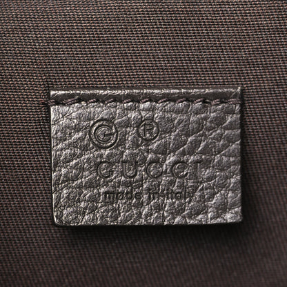 Gucci Monogram Dollar Calfskin O Drawstring Backpack Beige Ebony Testa di Moro Dark Chocolate 6 of 9