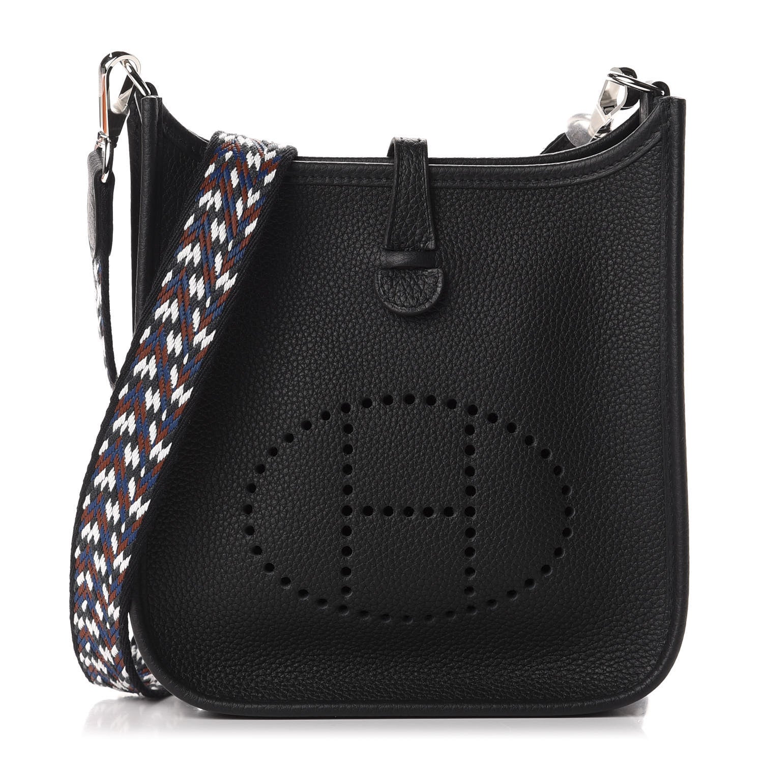 Hermes Taurillon Maurice Zigzag Evelyne TPM Black 1 of 11