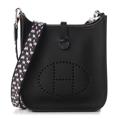 Hermes Taurillon Maurice Zigzag Evelyne TPM Black 1 of 11