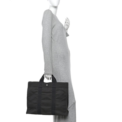Hermes Canvas Herline MM Tote Grey 2 of 9