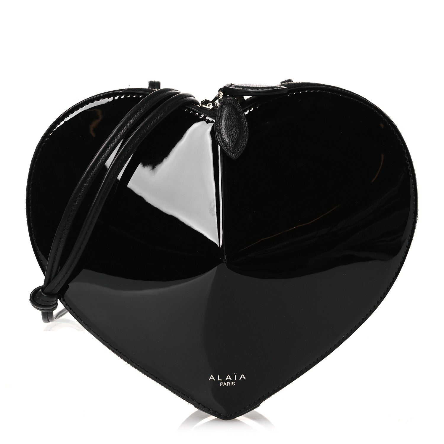 Alaia Patent Calfskin Le Coeur Bag Black 1 of 10
