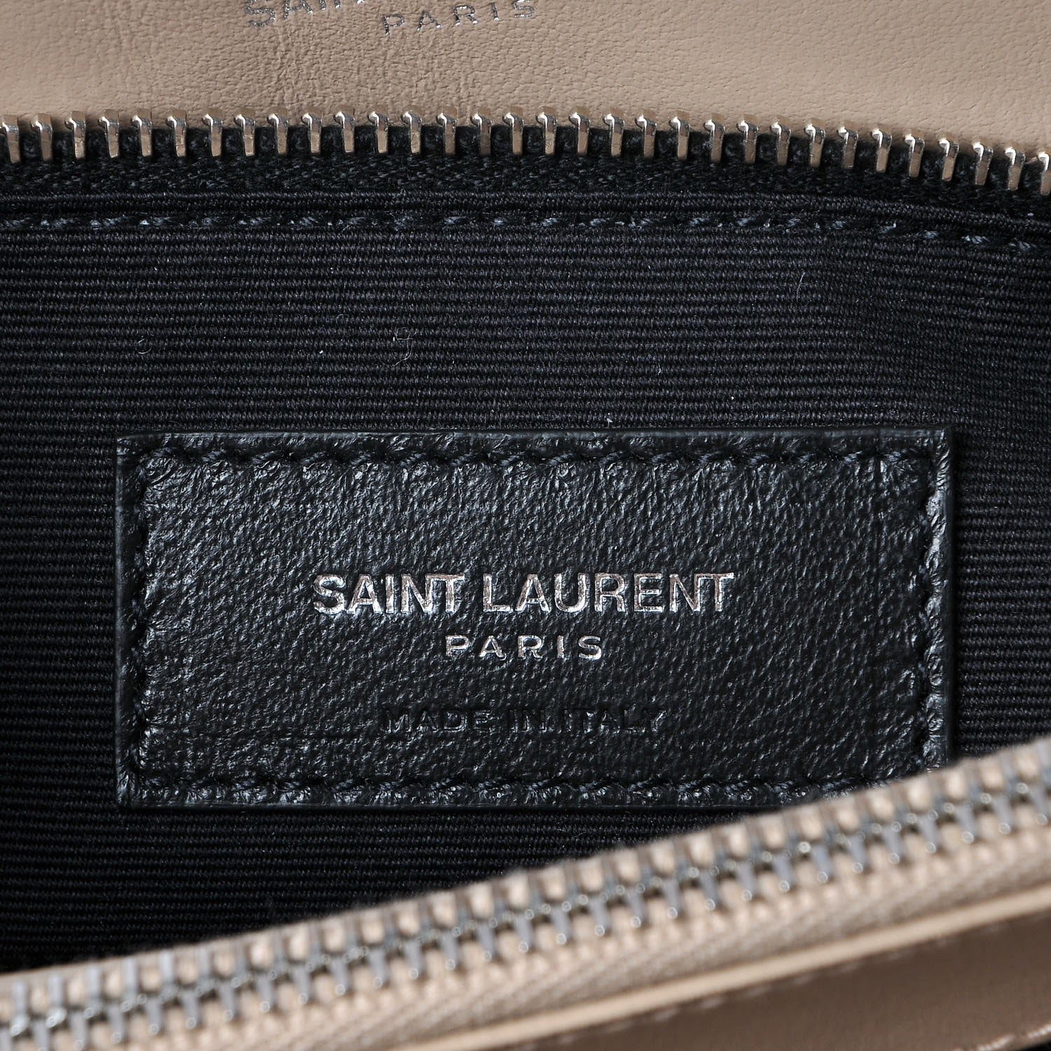 Saint Laurent Calfskin Y Quilted Monogram Medium Loulou Chain Satchel Dark Beige 8 of 9