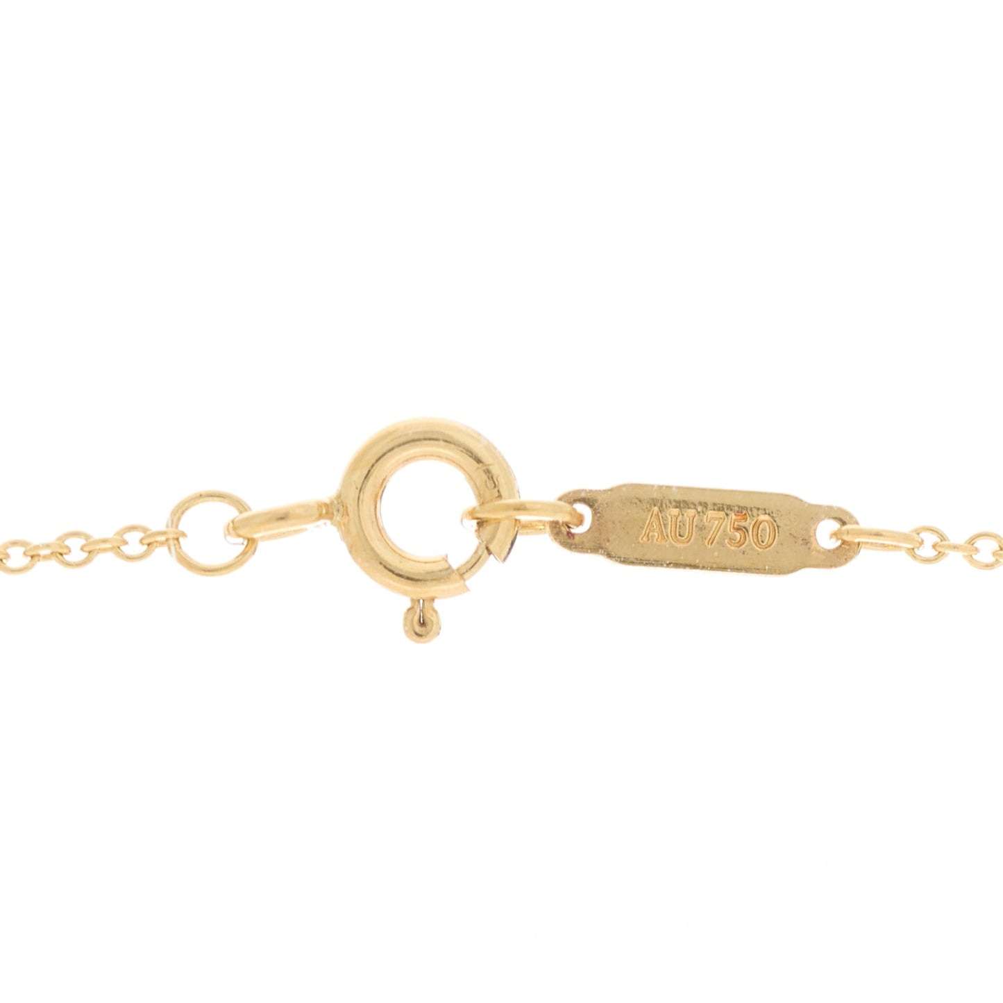 18K Yellow Gold Mini Heart Key Pendant Necklace