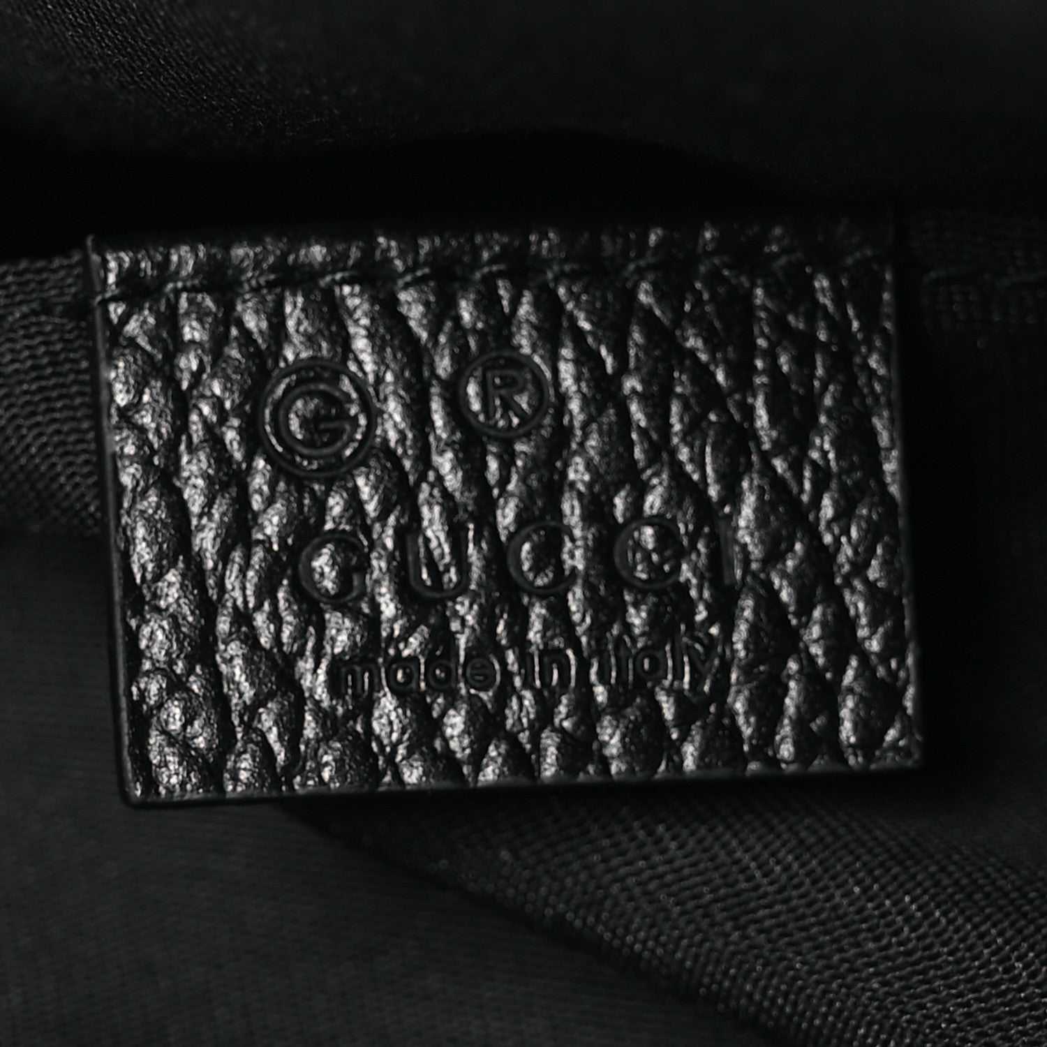 Gucci Nylon Monogram Fanny Pack Belt Bag Black 7 of 11