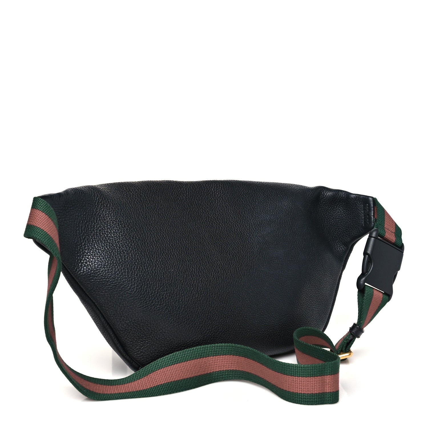 Gucci Grained Calfskin Logo Belt Bag Black 3 of 10