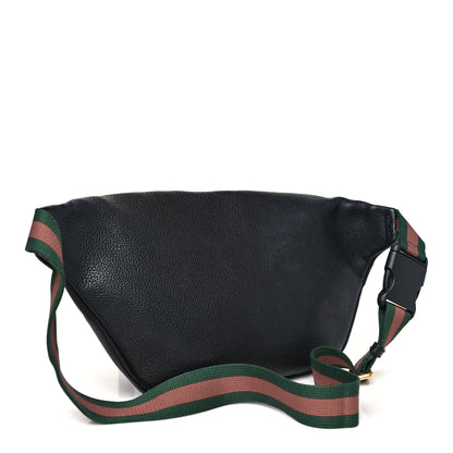 Gucci Grained Calfskin Logo Belt Bag Black 3 of 10