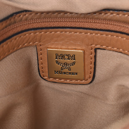 MCM Visetos Essentials Shopper Tote Cognac 6 of 14
