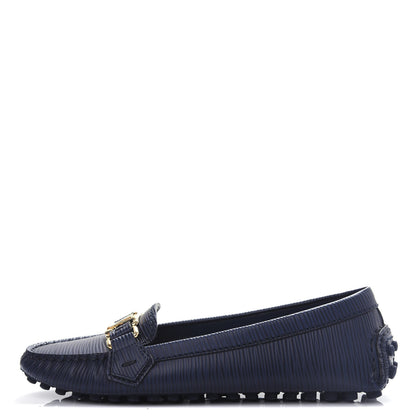 Louis Vuitton Epi Womens Oxford Loafers 36 Blue 1 of 11