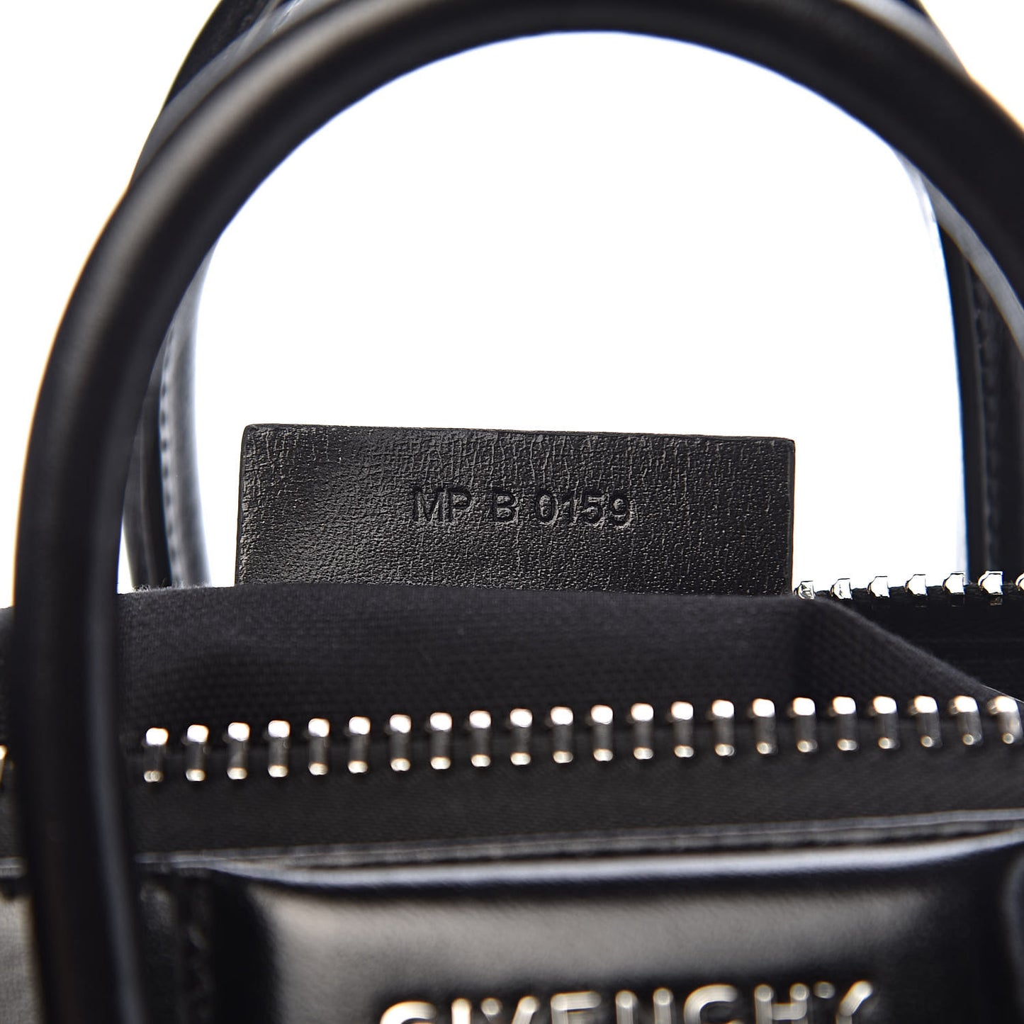Shiny Lord Calfskin Mini Antigona Black