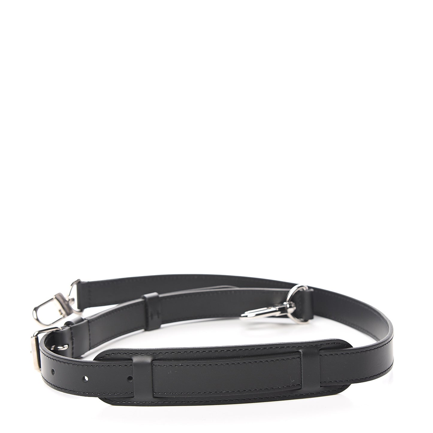 Calfskin Adjustable Keepall Bandouliere Shoulder Strap Black