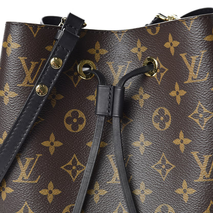 Louis Vuitton Monogram Neonoe MM Black 10 of 11