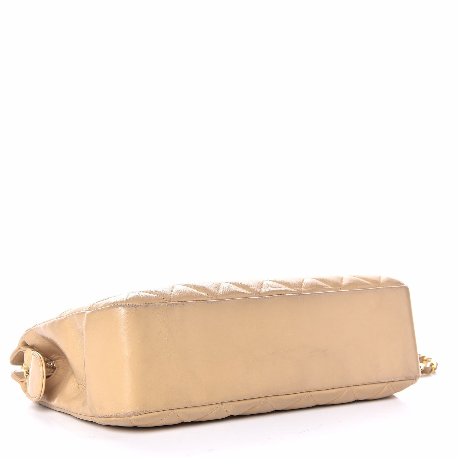 Chanel Lambskin Quilted Shoulder Bag Beige 4 of 12