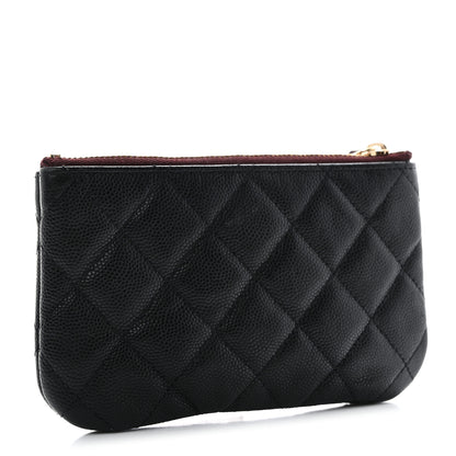 Chanel Caviar Quilted Small Cosmetic Case Black 3 of 10