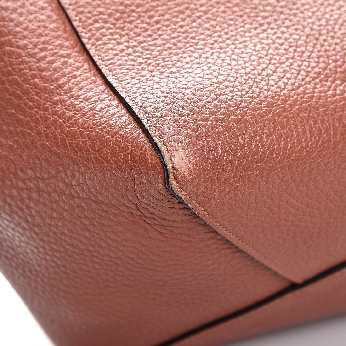 Soft Grained Calfskin Small Belt Cabas Phantom Brick
