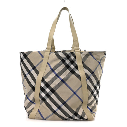 Burberry Jacquard Check Festival Tote Lichen 1 of 9