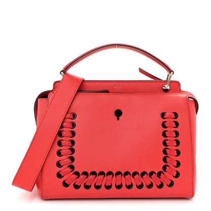 Fendi Vitello Baltico Dolce Shiny Nappa DotCom Satchel Caipiroska Bubblegum 1 of 15