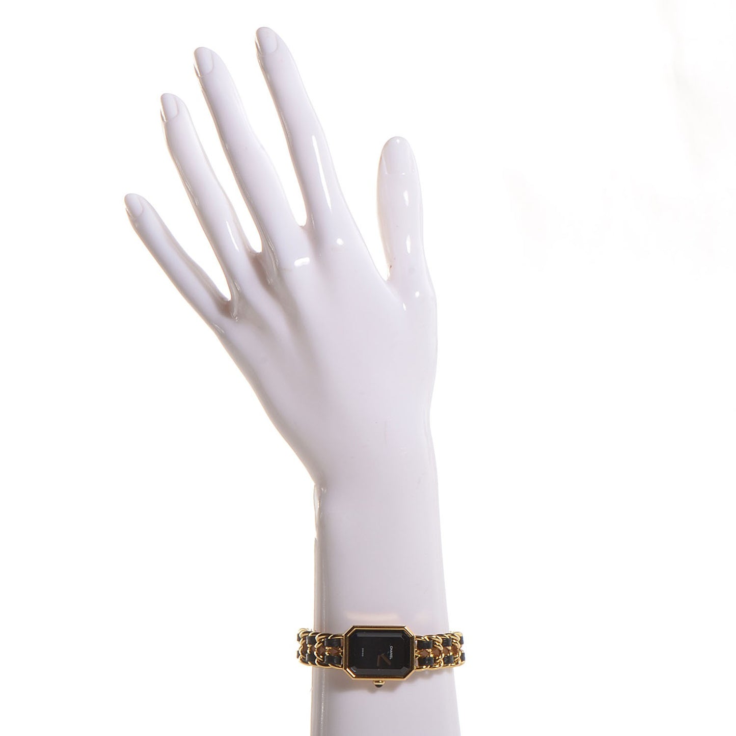 Stainless Steel Lambskin 20mm Chain Premiere Quartz Watch Gold L