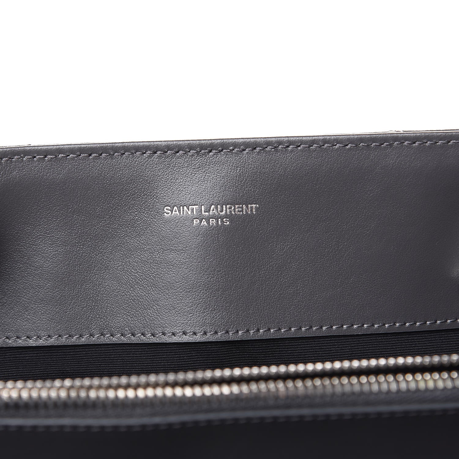 Saint Laurent Calfskin Y Quilted Monogram Large Loulou Shopper Storm 8 of 10