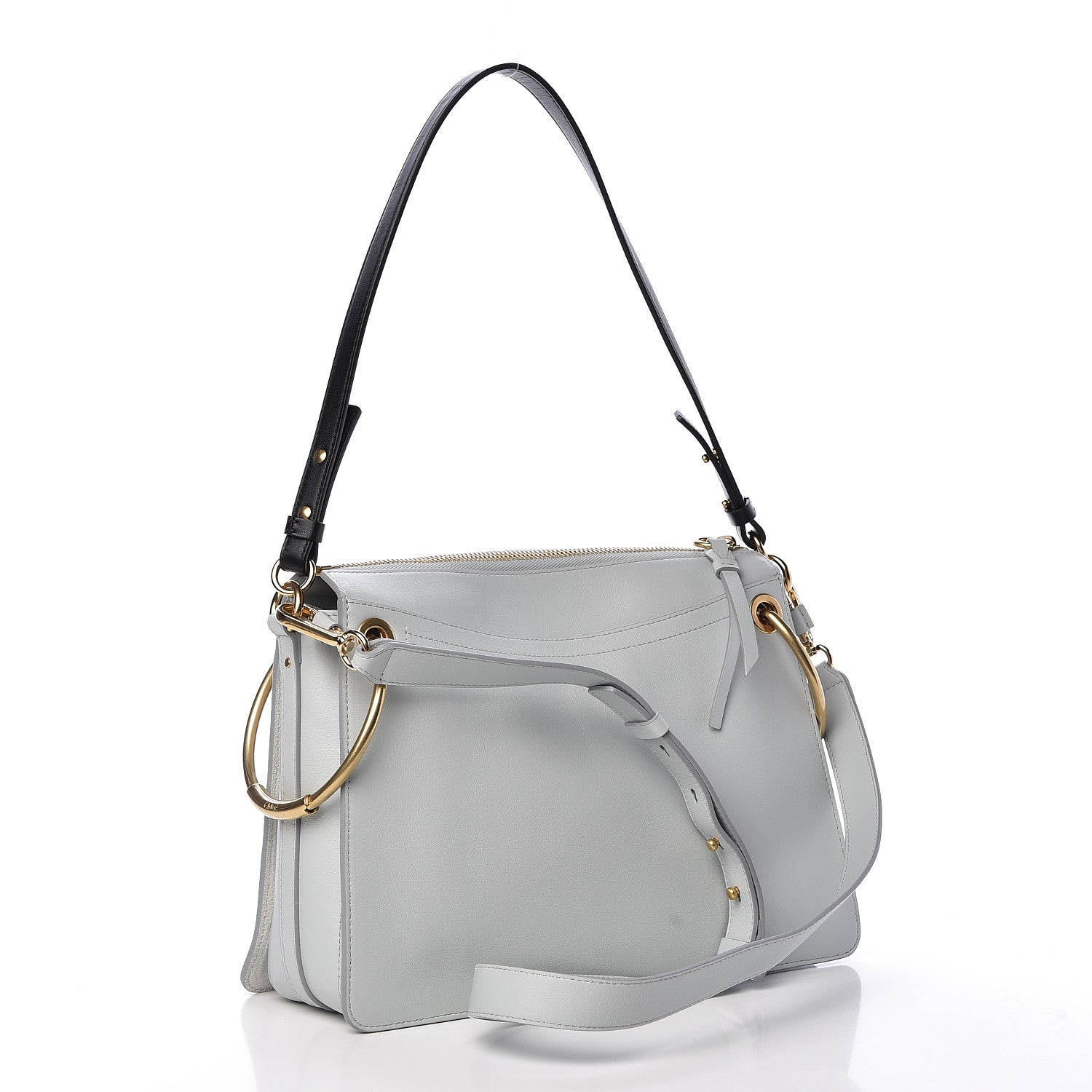 Chloe Calfskin Suede Medium Roy Bag Airy Grey 3 of 13