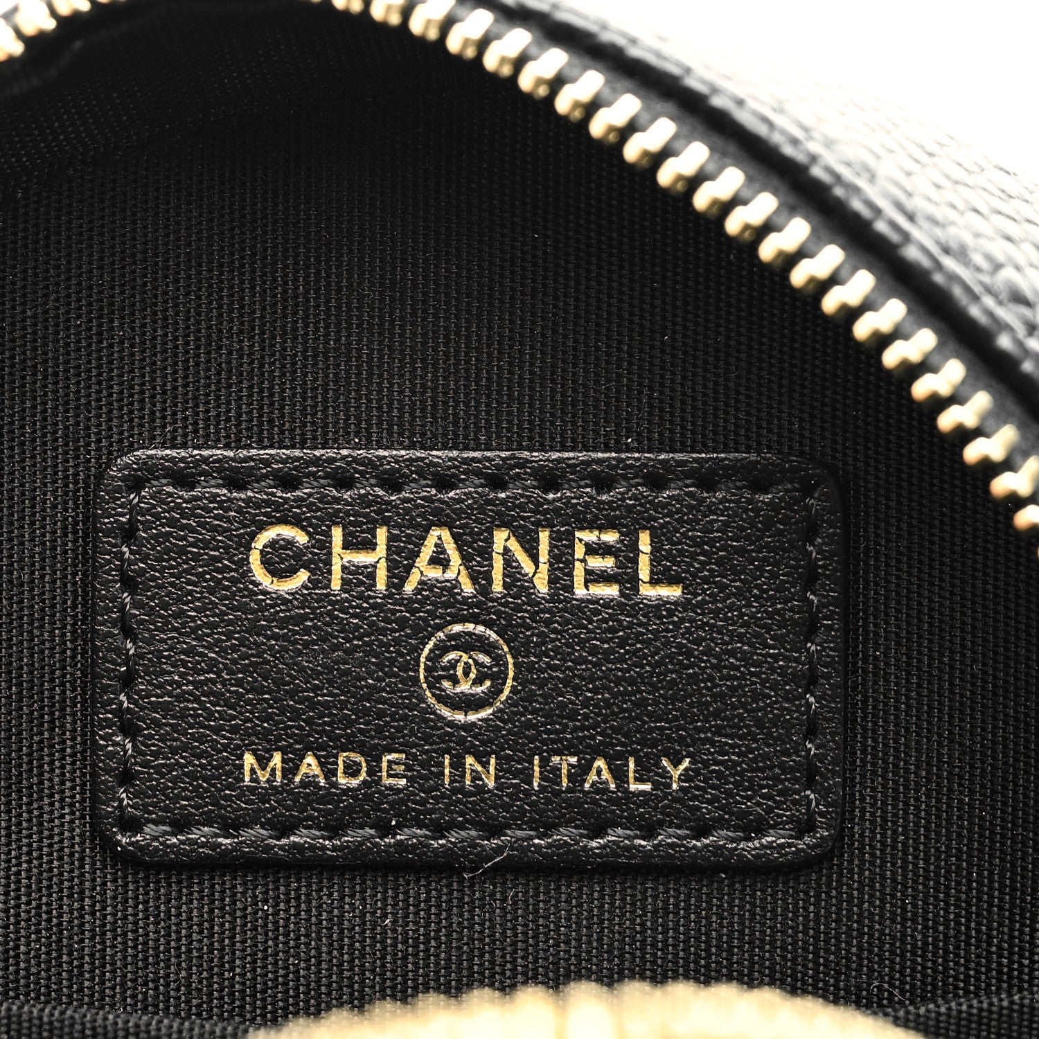 Chanel Caviar Quilted Round Filigree Crossbody Black 6 of 8