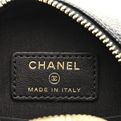 Chanel Caviar Quilted Round Filigree Crossbody Black 6 of 8