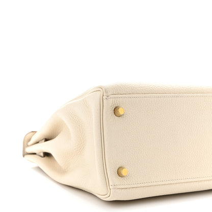 Hermes Togo Kelly Retourne 32 Craie 9 of 10