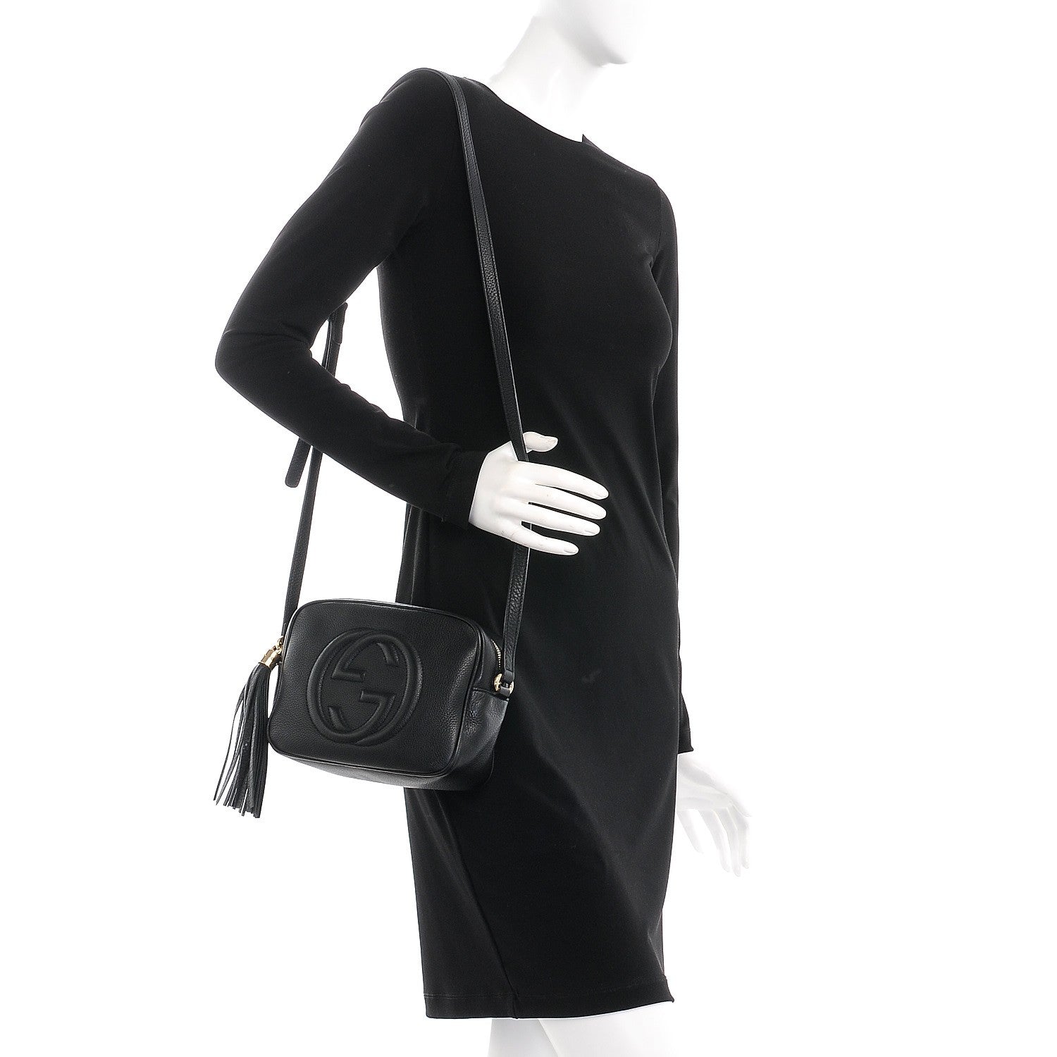 Gucci Pebbled Calfskin Small Soho Disco Bag Black 2 of 8