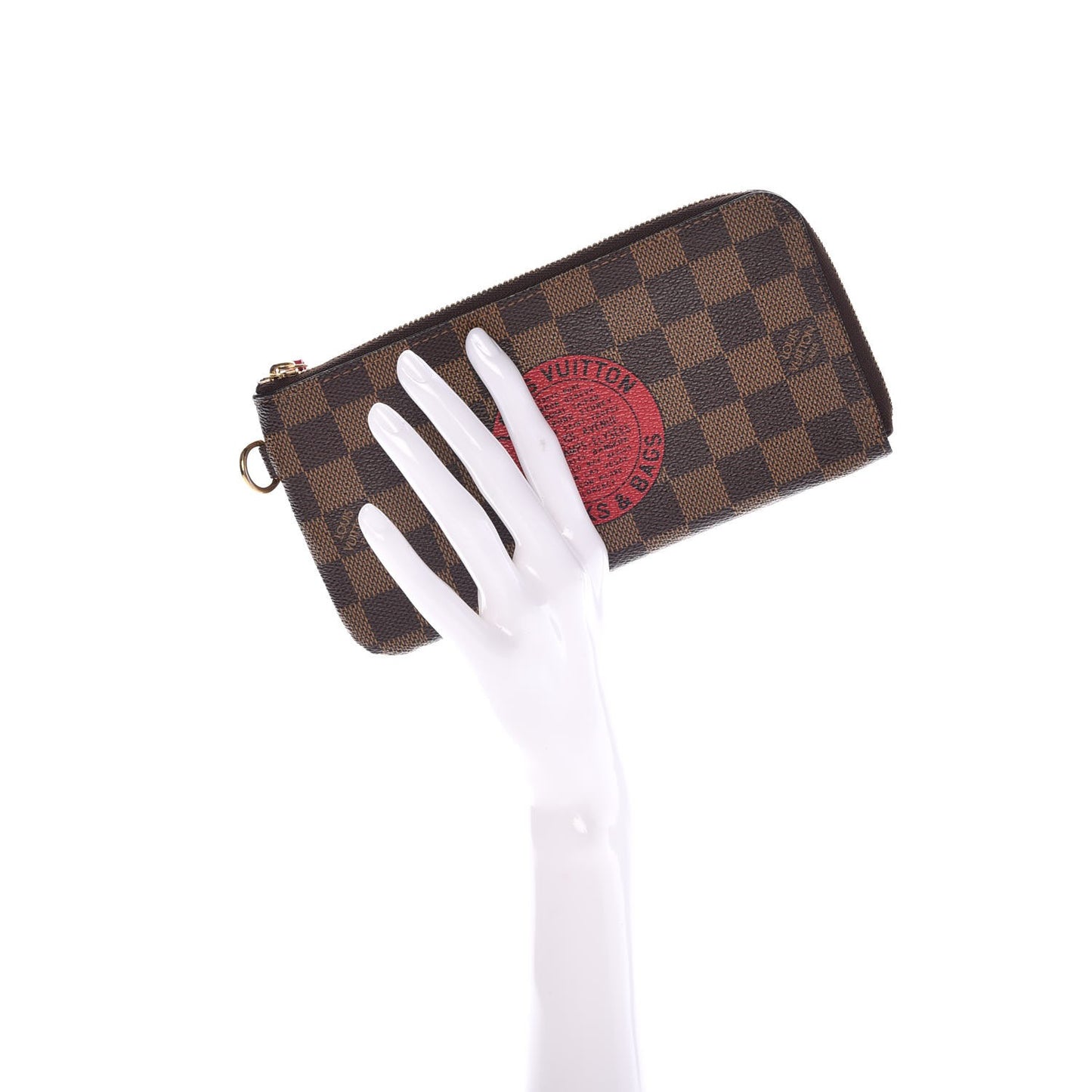 Damier Ebene Complice Trunks and Bags Wallet Red