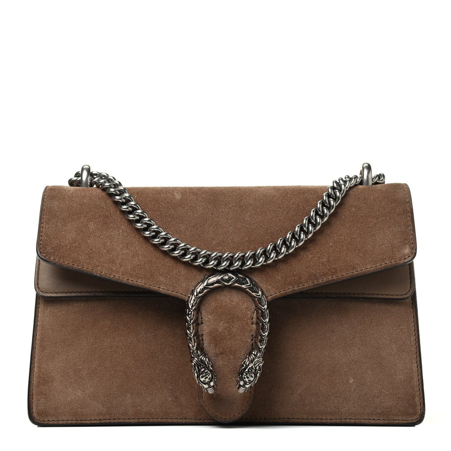 Suede Small Dionysus Shoulder Bag Taupe