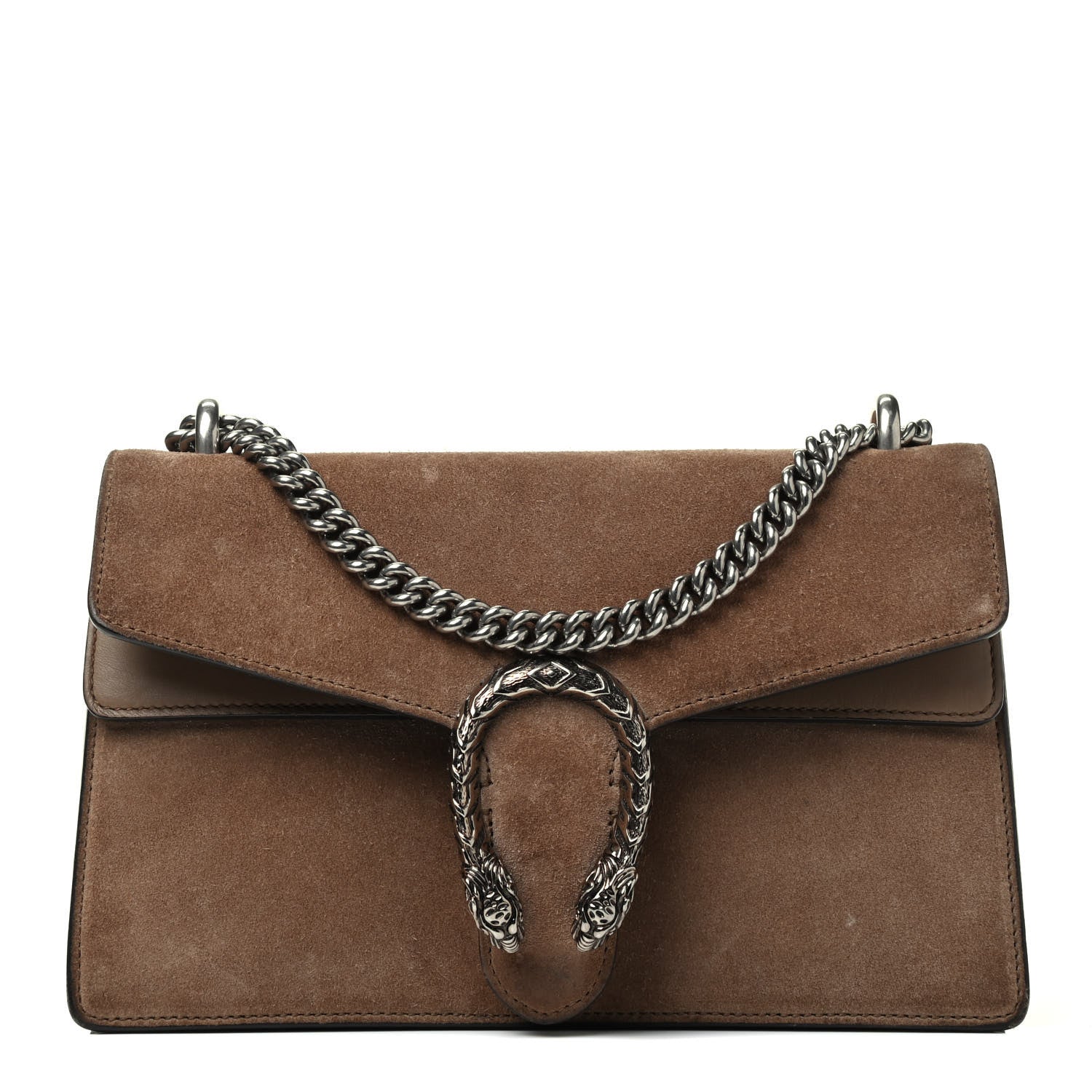 Gucci Suede Small Dionysus Shoulder Bag Taupe 1 of 4