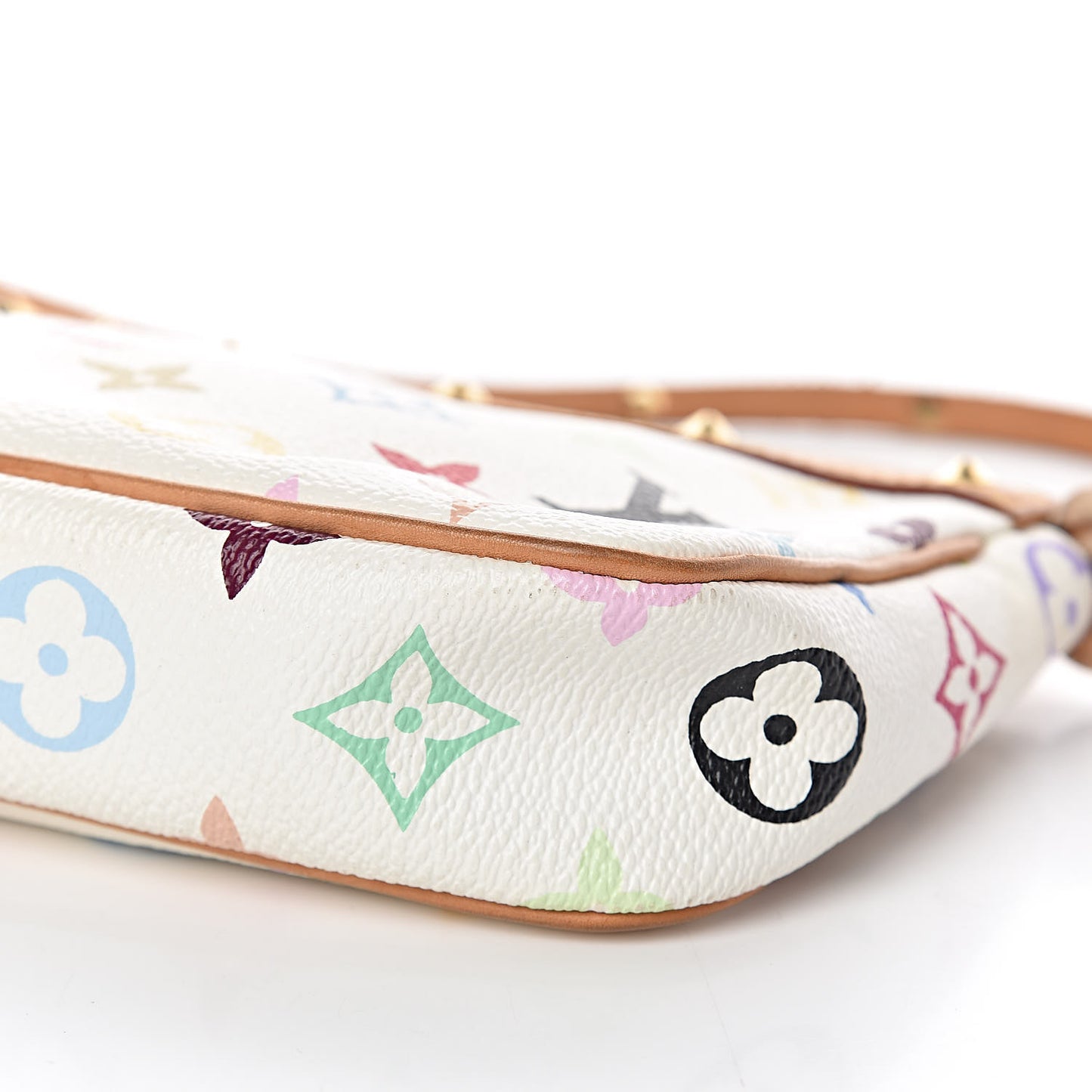 Monogram Multicolor Pochette Accessories White